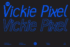 Related font CS Vickie Pixel