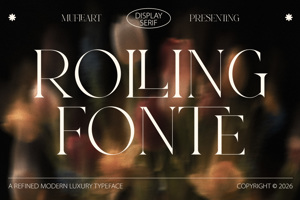Related font Rolling Fonte