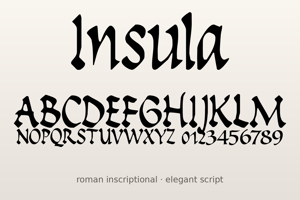 Related font Insula