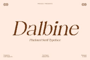 Related font Dalbine Pixel