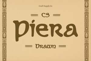 Related font CS Piera Drawn