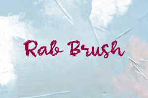 Related font Rab Brush