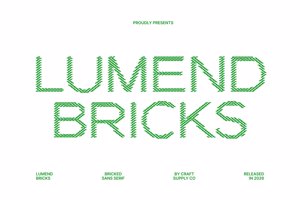 Related font Lumend Bricks