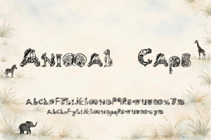 Related font Animal Caps