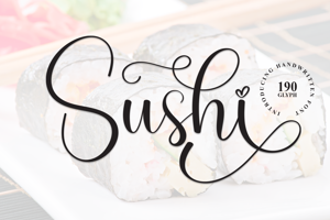 Related font Sushi