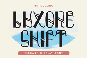 Related font Luxore Shift