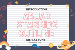 ABJAD STARS KID OUTLINE