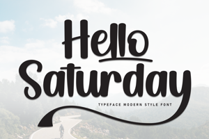 Related font Hello Saturday