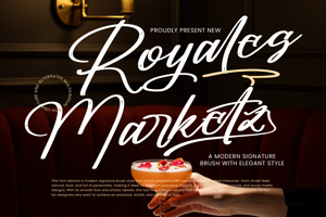 Related font Royales Marketz