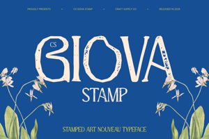 Related font CS Giova Stamp