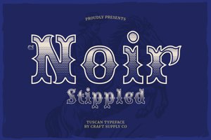 Related font CS Noir Stippled