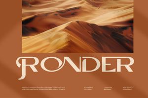 Related font Ronder