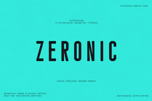 Related font Zeronic
