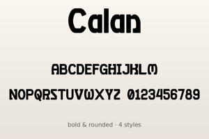 Related font Calan