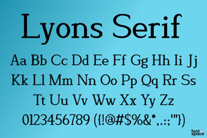 Lyons Serif