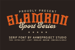 Related font Slamron