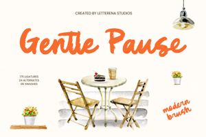 Related font Gentle Pause