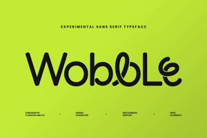 Related font WOBBLE
