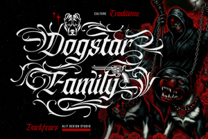 Related font Syndicate Shadow