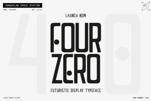 Four Zero Typeface