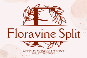 Related font Floravine Split Monogram