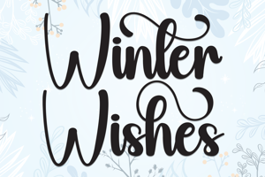 Related font Winter Wishes