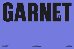 Related font CS Garnet