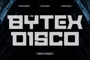 Related font CS Bytex Disco