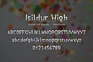 Related font Isildur High