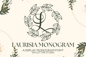 Related font Laurisia Monogram