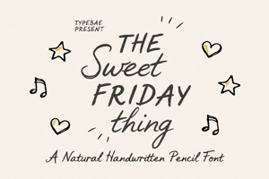 Related font Sweet Friday Thing Script