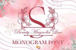 Beauty Magnolia Line Monogram
