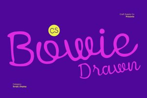 Related font CS Bowie Drawn