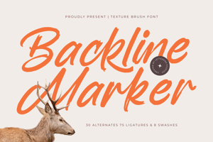 Related font Backline Marker VERSION
