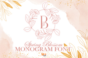 Spring Blossom Monogram