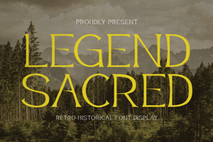 Related font Legend Sacred
