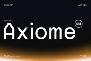 Related font Axiome SM