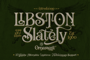 Related font Libston