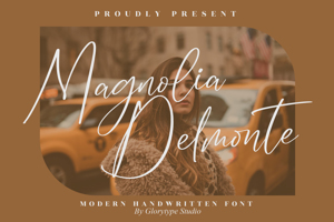 Related font Magnolia Delmonte