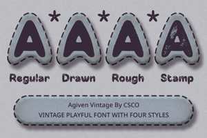 Related font Agiven Vintage