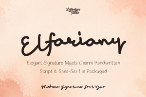 Related font Elfariany Duo