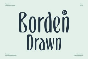 Related font CS Borden Drawn