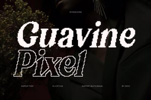 Related font Guavine Pixel