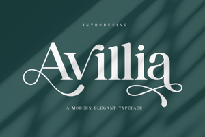 Related font Avillia