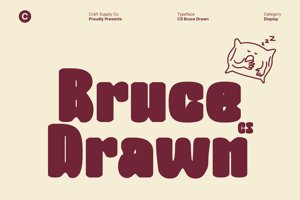 Related font CS Bruce Drawn