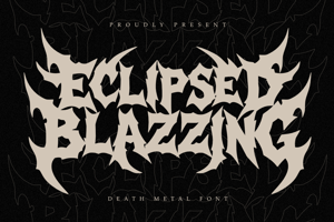Related font Eclipsed Blazzing