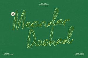 Related font CS Meander Dashed