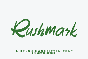 Related font Rushmark