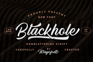 Blackhole - Script Font