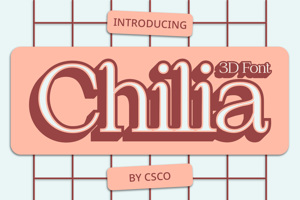 Related font Chilia 3D